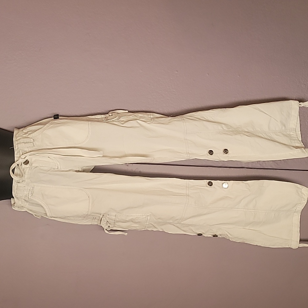 Beige and Black Pants